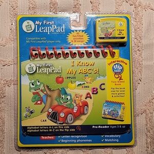 My First LeapPad, I Know My ABC's. NWOT. Pre-Reader Ages 3 & up.